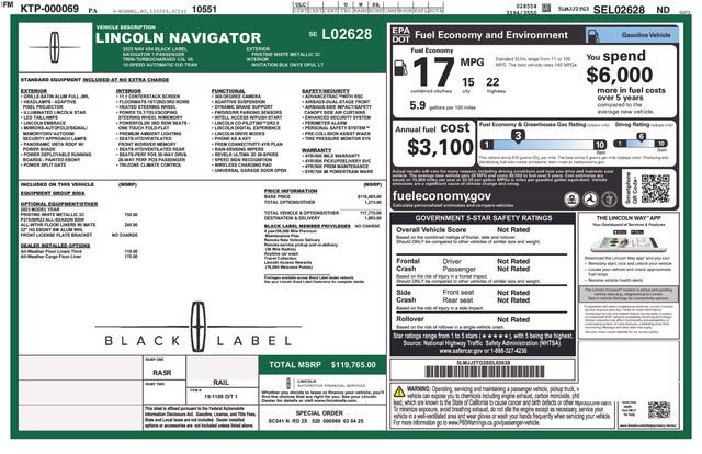 Certified 2025 Lincoln Navigator Black Label AWD/4WD image 40