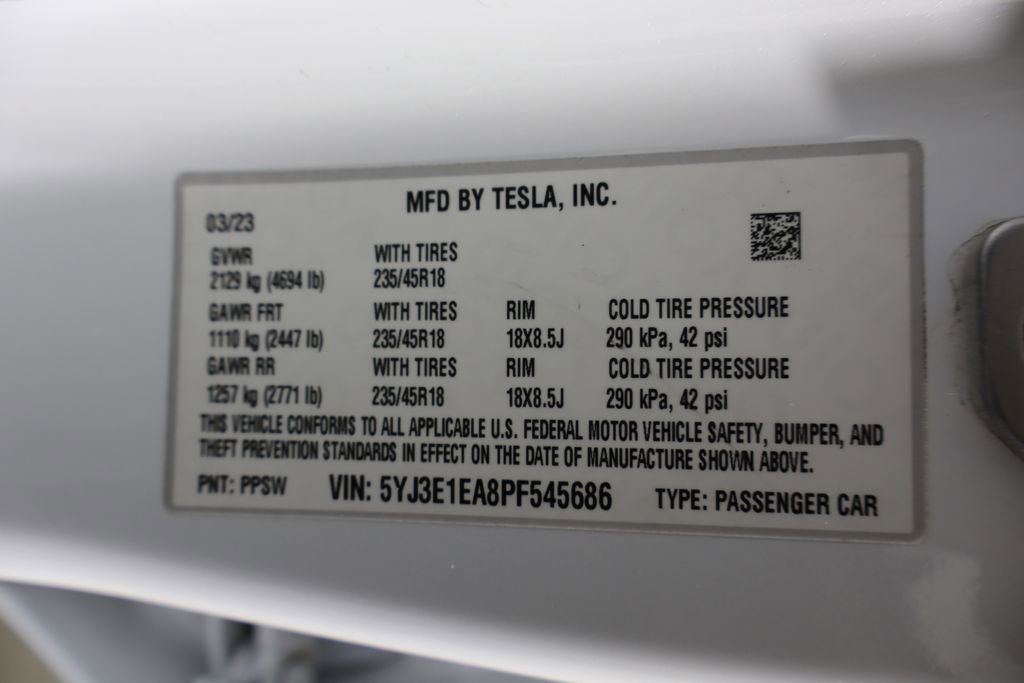 Used 2023 Tesla Model 3 Standard Range RWD image 40
