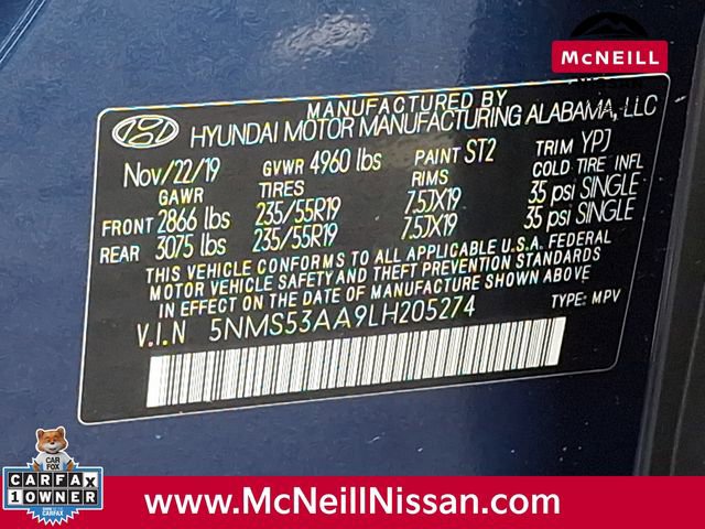 Used 2020 Hyundai Santa Fe Limited image 29