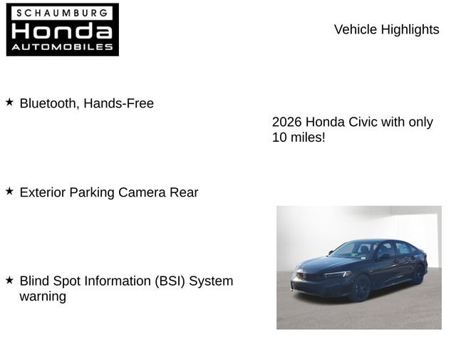 New 2026 Honda Civic Sport image 7