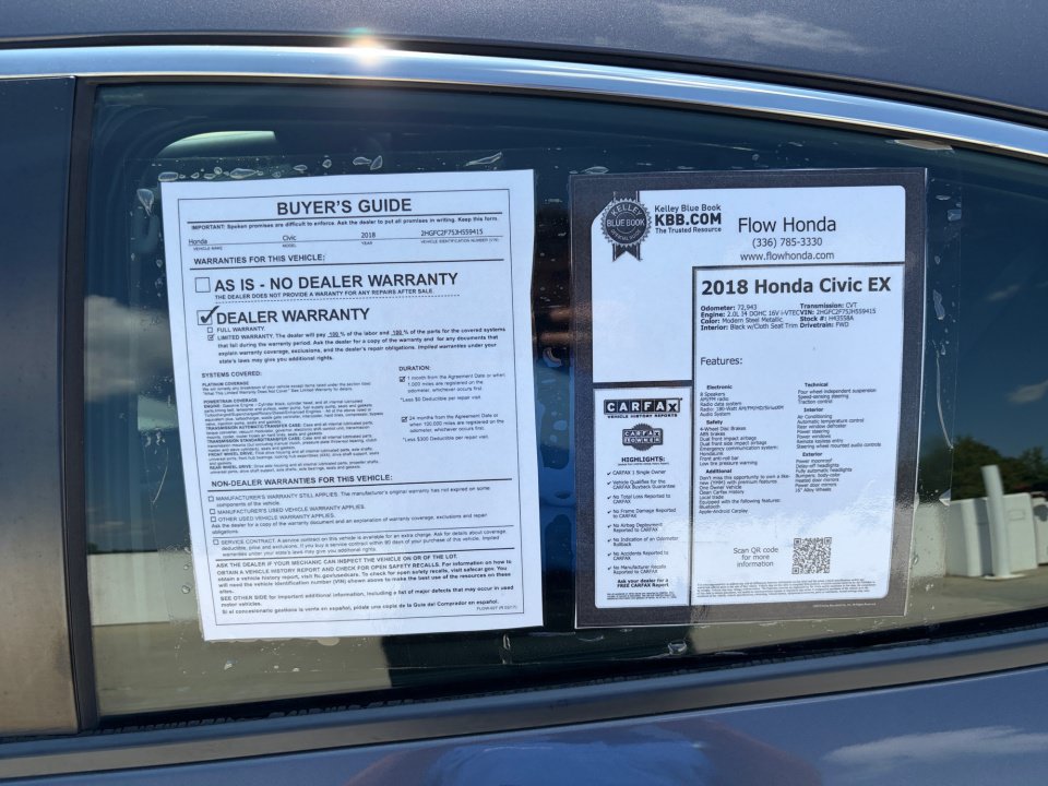 Used 2018 Honda Civic EX image 37