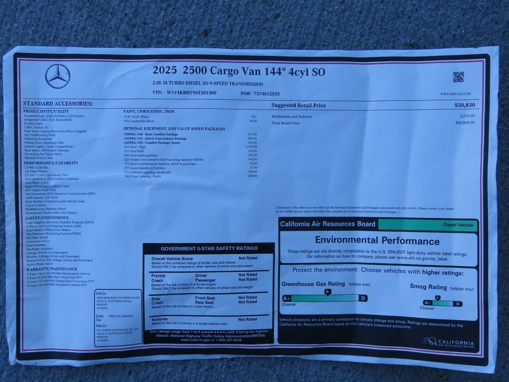 Used 2025 Mercedes-Benz Sprinter 2500 image 9