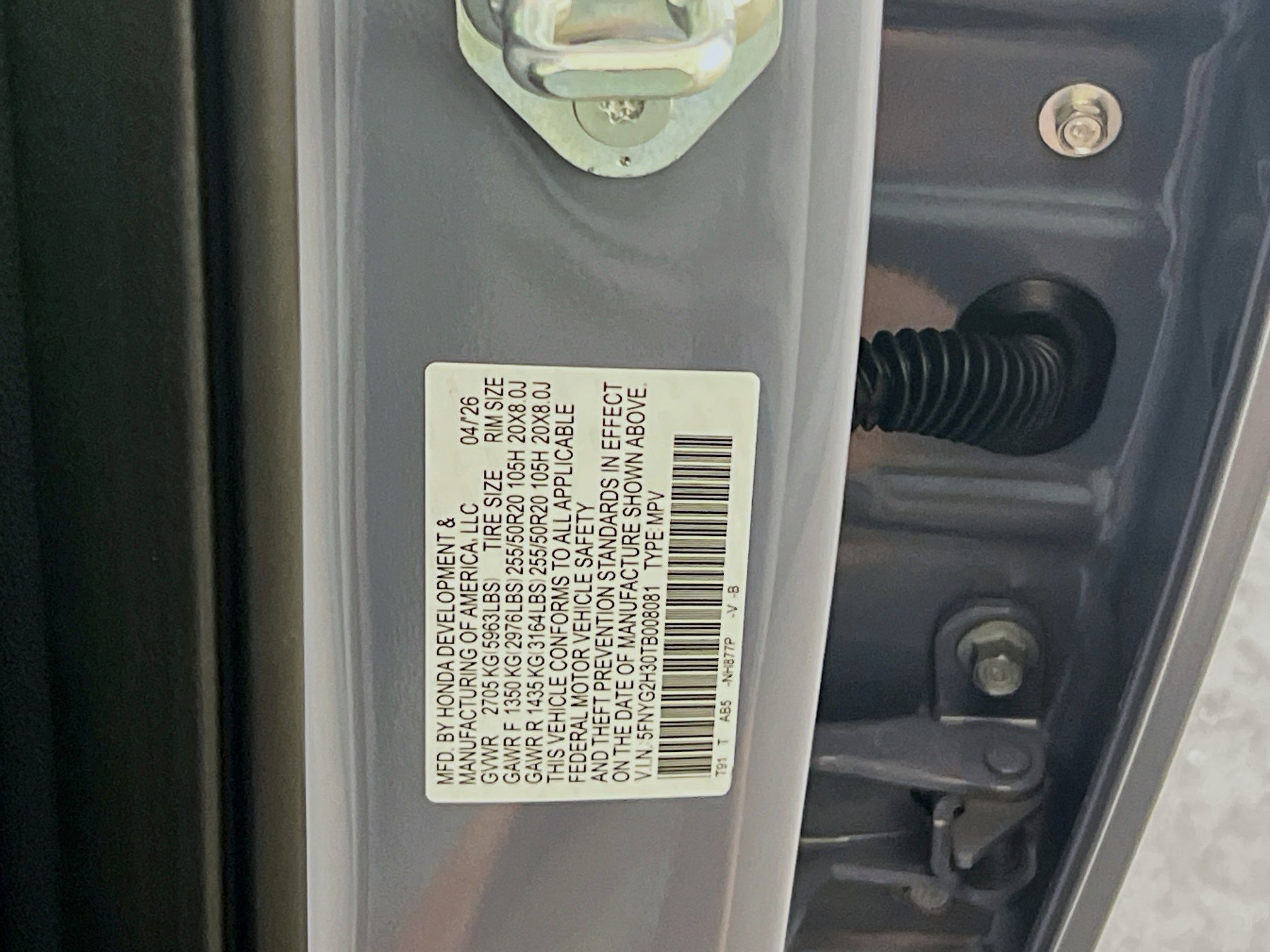 New 2026 Honda Pilot Sport image 24