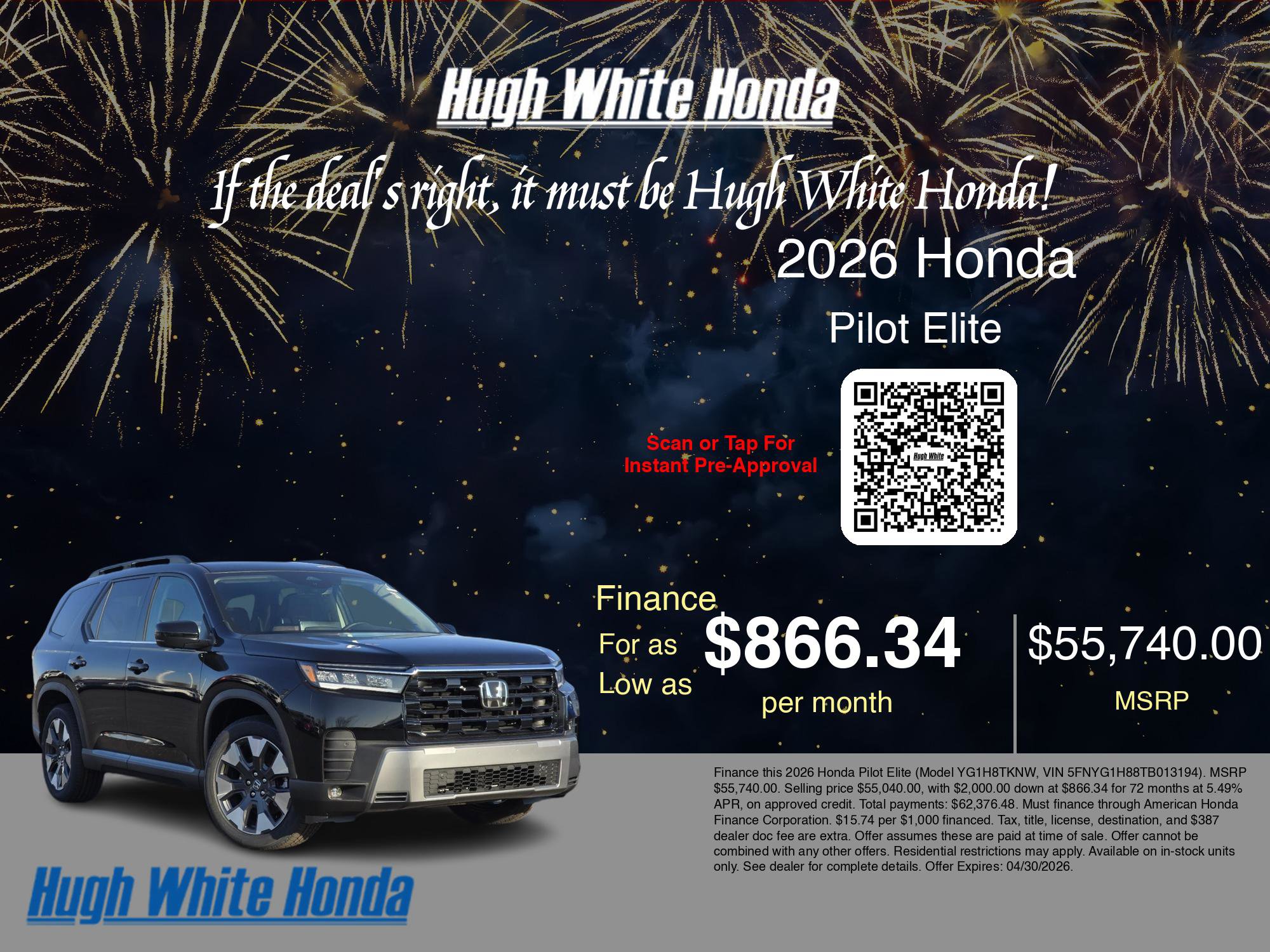 New 2026 Honda Pilot Elite image 7