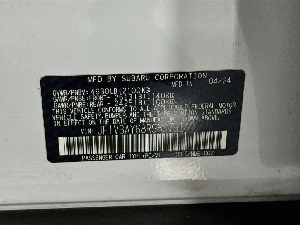 Used 2024 Subaru WRX TR w/ Popular Package #1A AWD/4WD image 42