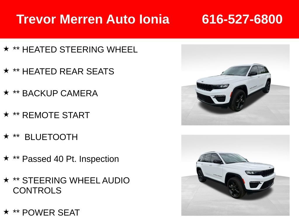 Used 2023 Jeep Grand Cherokee Limited w/ Black Appearance Package AWD/4WD image 14