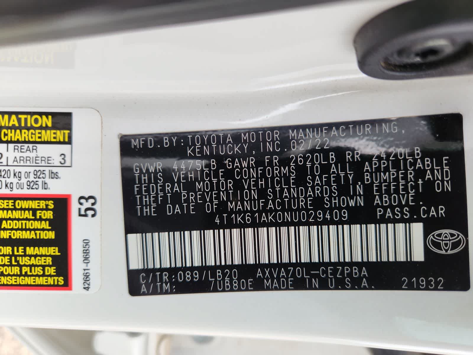 Used 2022 Toyota Camry XSE FWD image 31