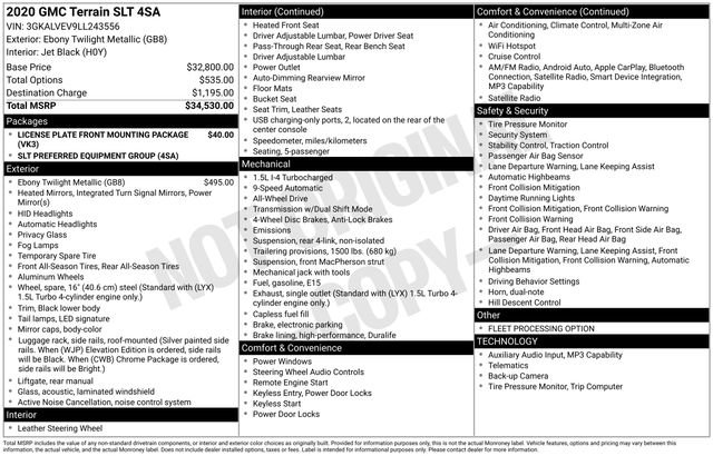 Used 2020 GMC Terrain SLT image 4