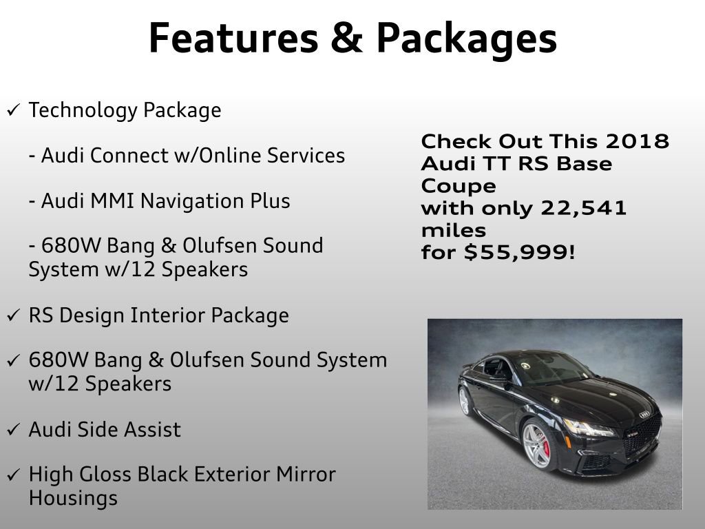 Used 2018 Audi TT RS image 16