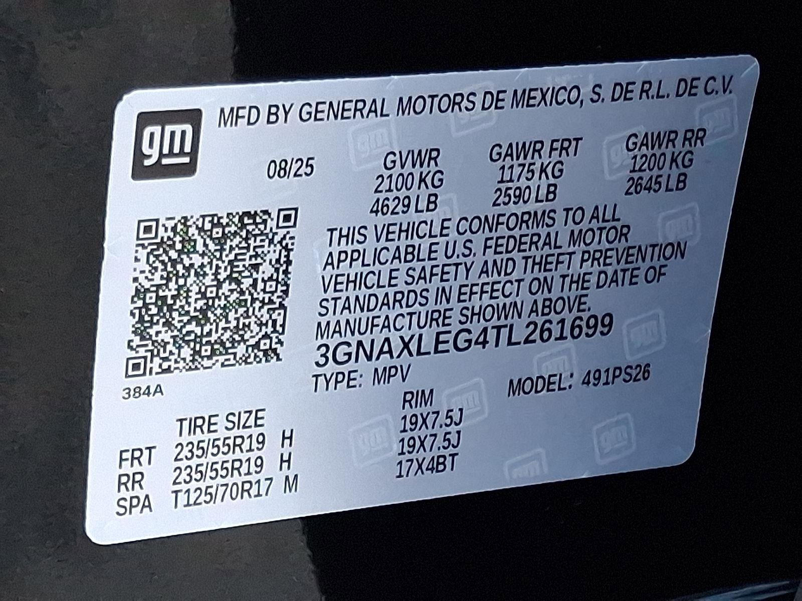 New 2026 Chevrolet Equinox RS w/ Convenience Package III image 17