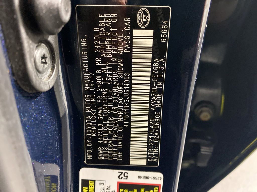 Used 2018 Toyota Camry XLE FWD image 37