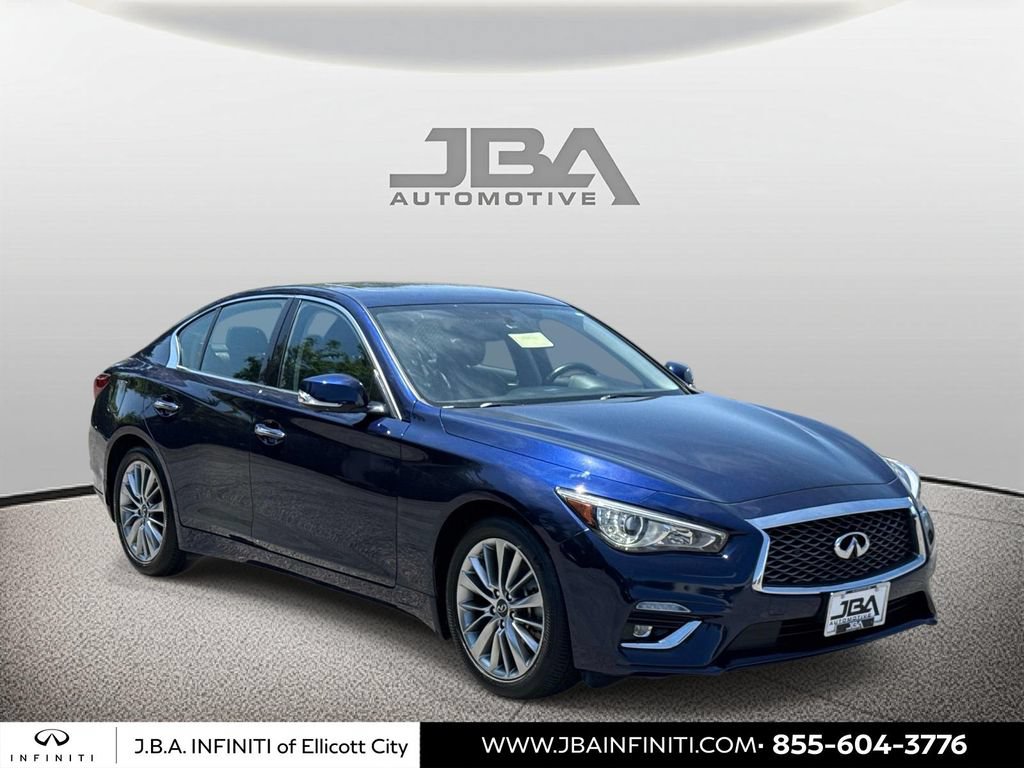 Used 2023 INFINITI Q50 Luxe w/ Cargo Package AWD/4WD video 1