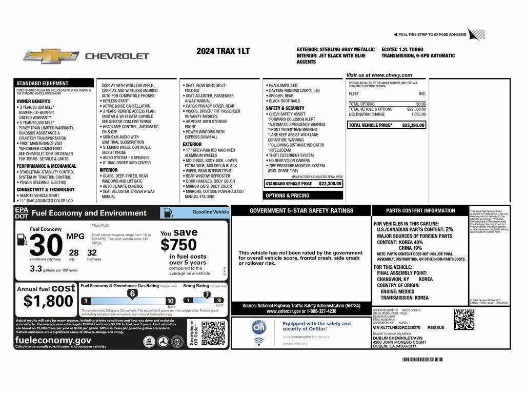 Used 2024 Chevrolet Trax LT image 2
