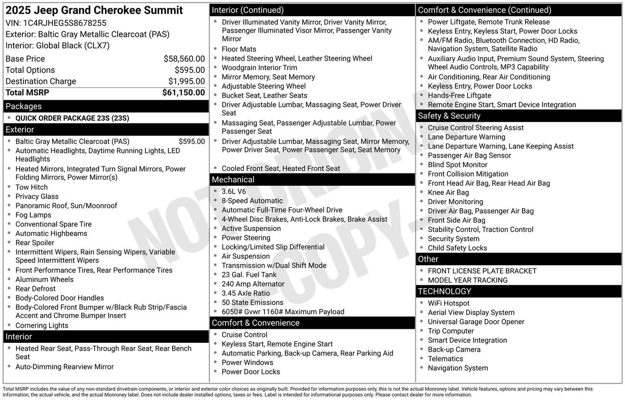 Used 2025 Jeep Grand Cherokee Summit image 41