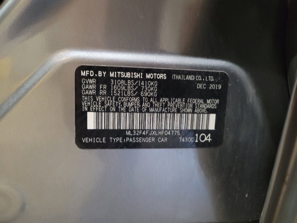 Used 2020 Mitsubishi Mirage G4 LE FWD image 33