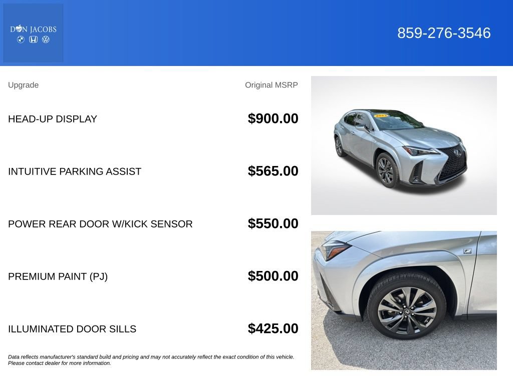 Used 2023 Lexus UX 250h F Sport w/ Accessory Package (Z1) AWD/4WD image 5