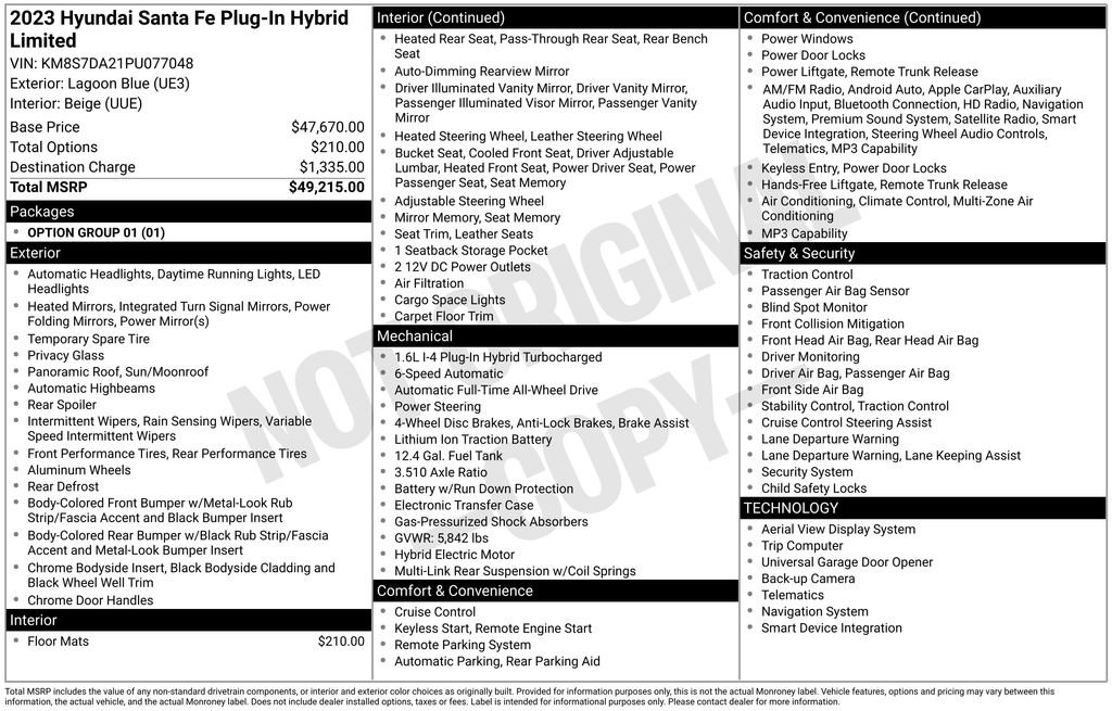 Used 2023 Hyundai Santa Fe Limited image 28