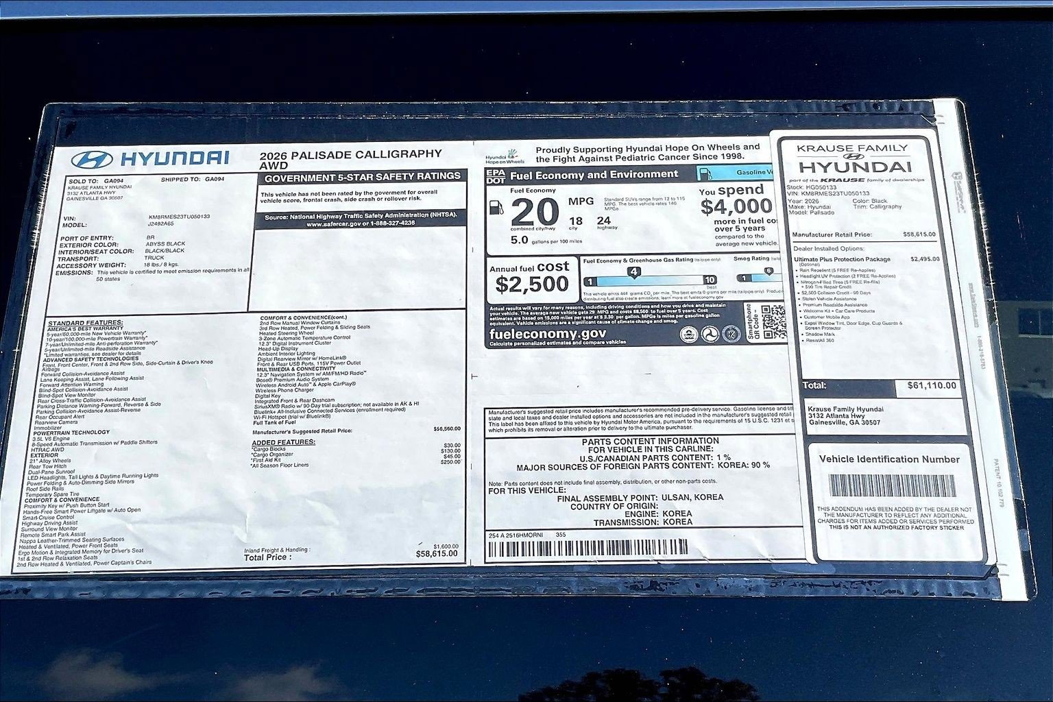 New 2026 Hyundai Palisade Calligraphy image 14