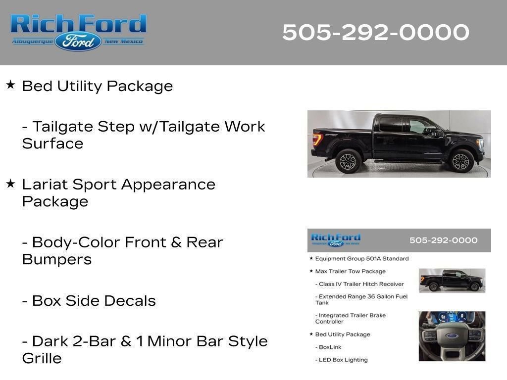 Certified 2023 Ford F150 Lariat w/ Max Trailer Tow Package AWD/4WD image 41