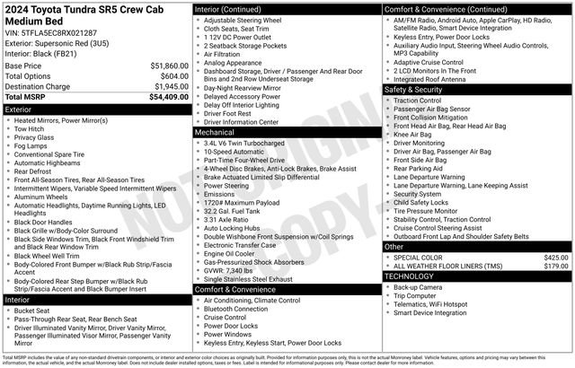 Used 2024 Toyota Tundra SR5 AWD/4WD image 40
