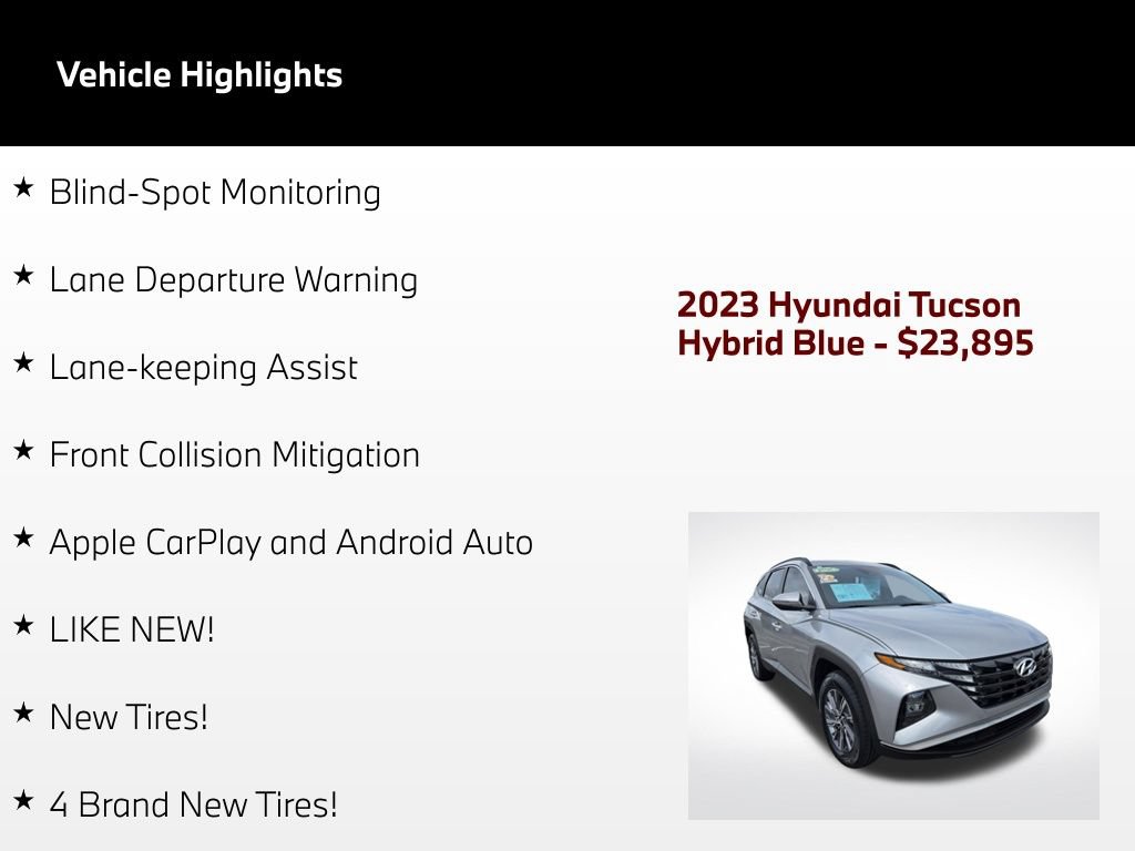 Used 2023 Hyundai Tucson Blue AWD/4WD image 51