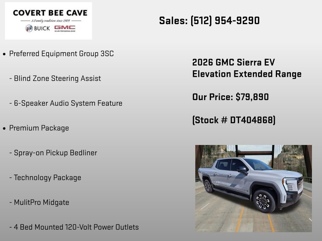 New 2026 GMC Sierra EV Elevation w/ Premium Package AWD/4WD image 12