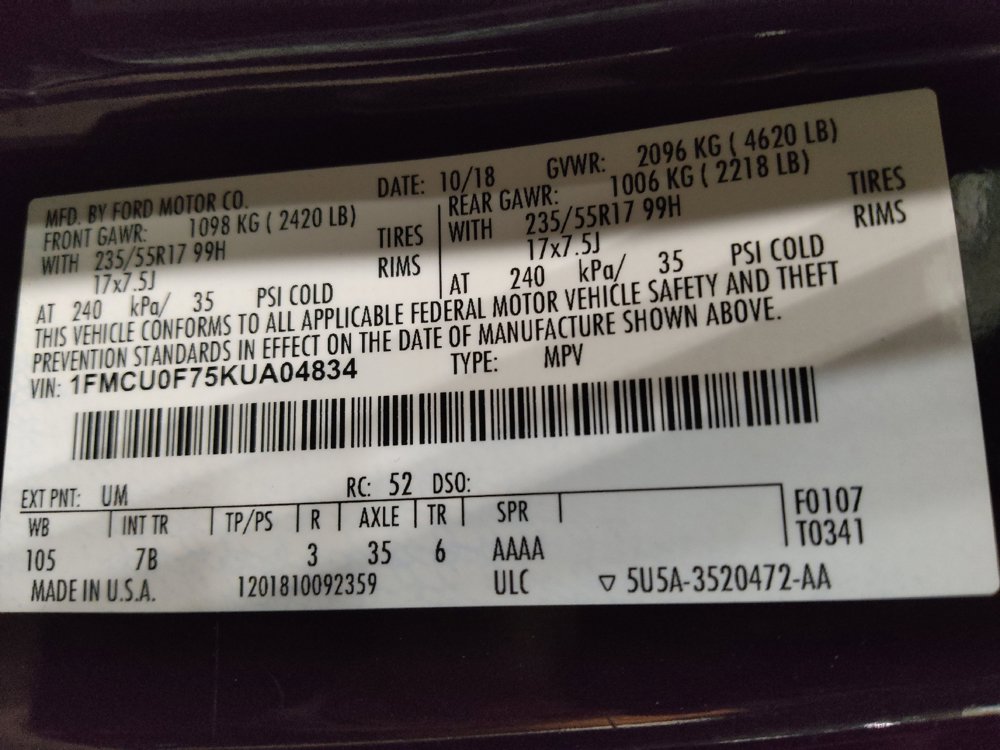 Used 2019 Ford Escape S FWD image 33