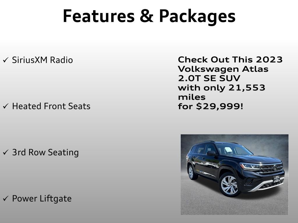 Used 2023 Volkswagen Atlas SE w/ Panoramic Sunroof Package AWD/4WD image 8
