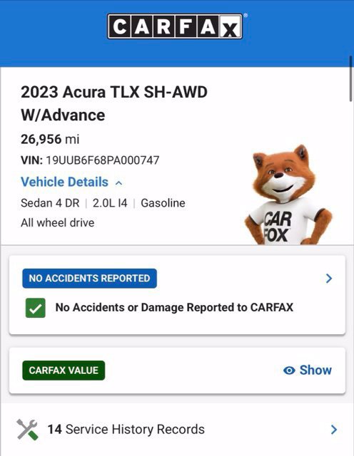 Used 2023 Acura TLX w/ Advance Package AWD/4WD image 4
