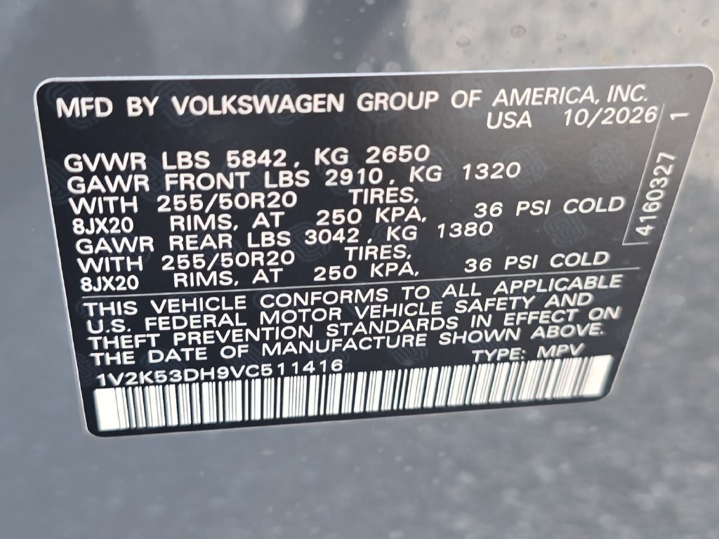 New 2027 Volkswagen Atlas SE FWD image 30