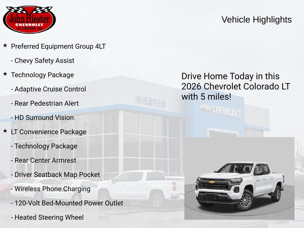 New 2026 Chevrolet Colorado LT w/ LT Convenience Package AWD/4WD image 2
