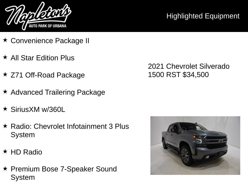 Used 2021 Chevrolet Silverado 1500 RST w/ All Star Edition Plus AWD/4WD image 15