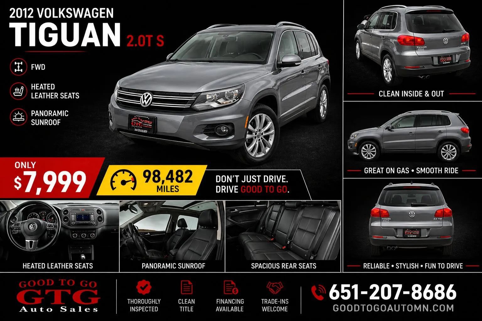 Used 2012 Volkswagen Tiguan S