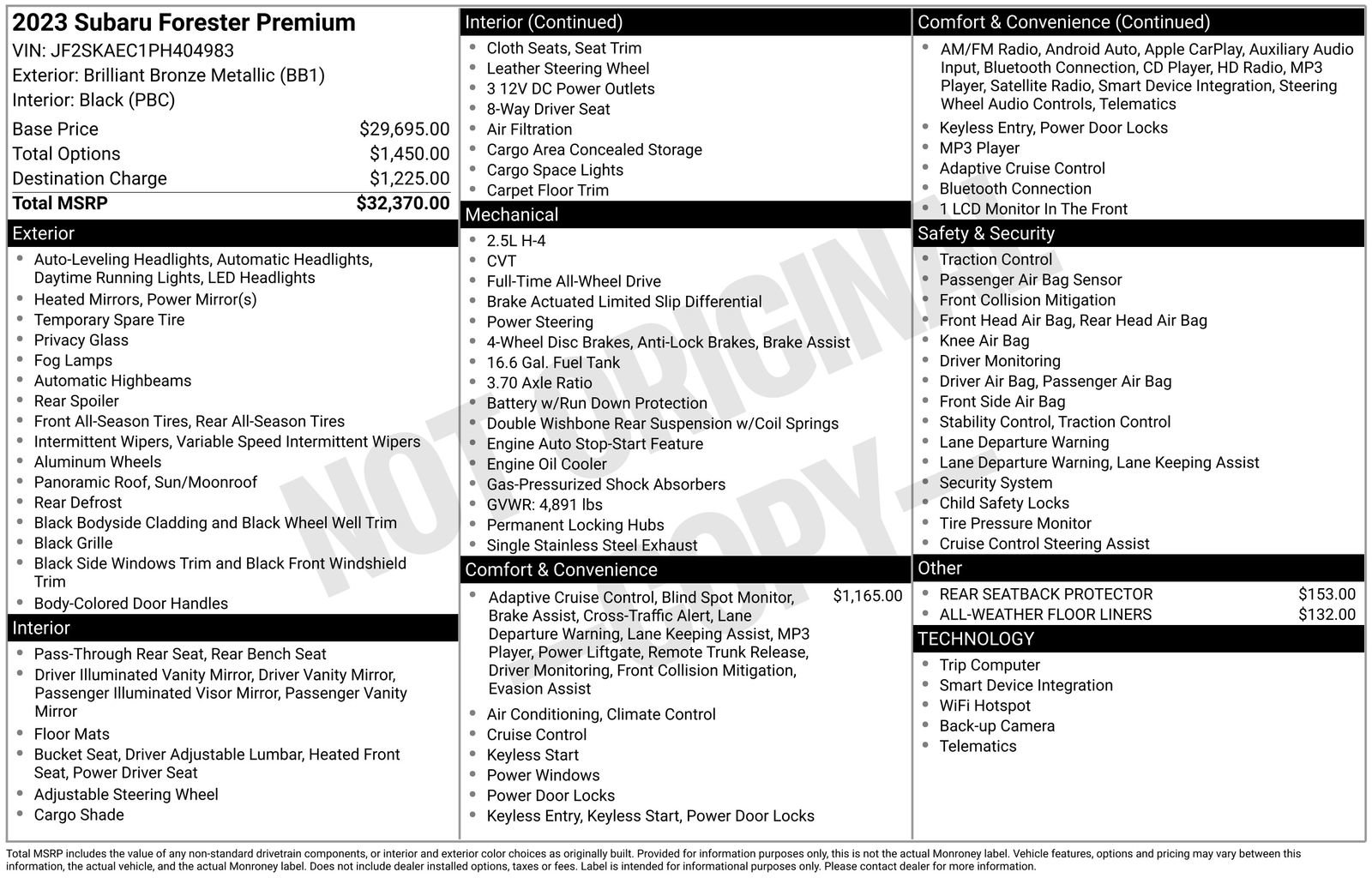 Certified 2023 Subaru Forester Premium image 34