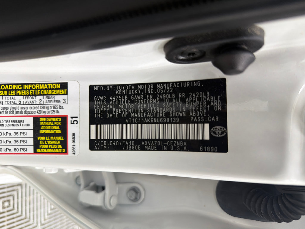 Used 2022 Toyota Camry LE FWD image 31