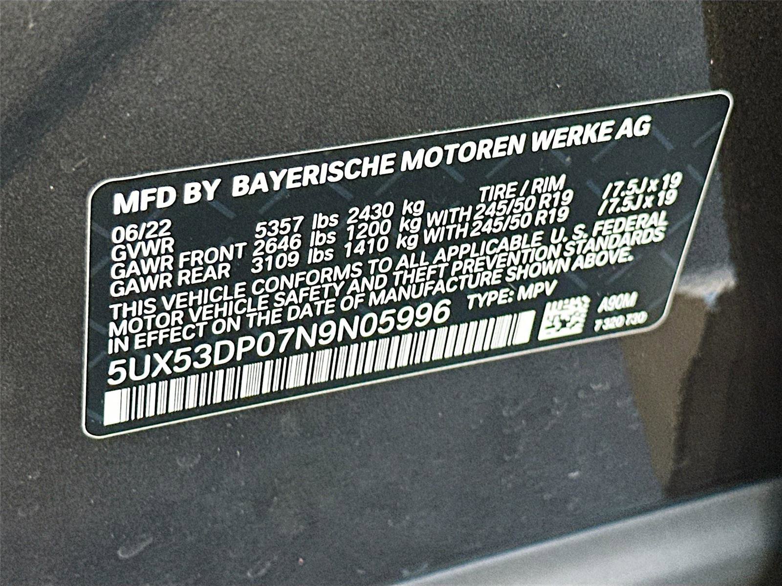 Used 2022 BMW X3 xDrive30i w/ Convenience Package image 33