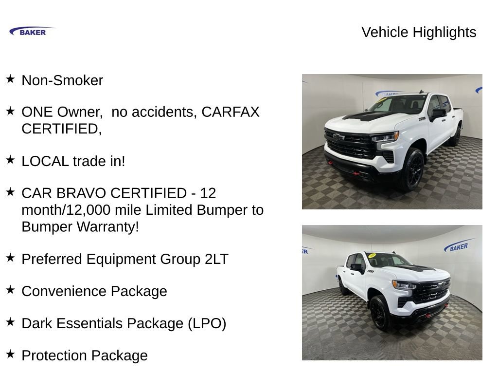 Certified 2024 Chevrolet Silverado 1500 LT Trail Boss w/ Protection Package image 4