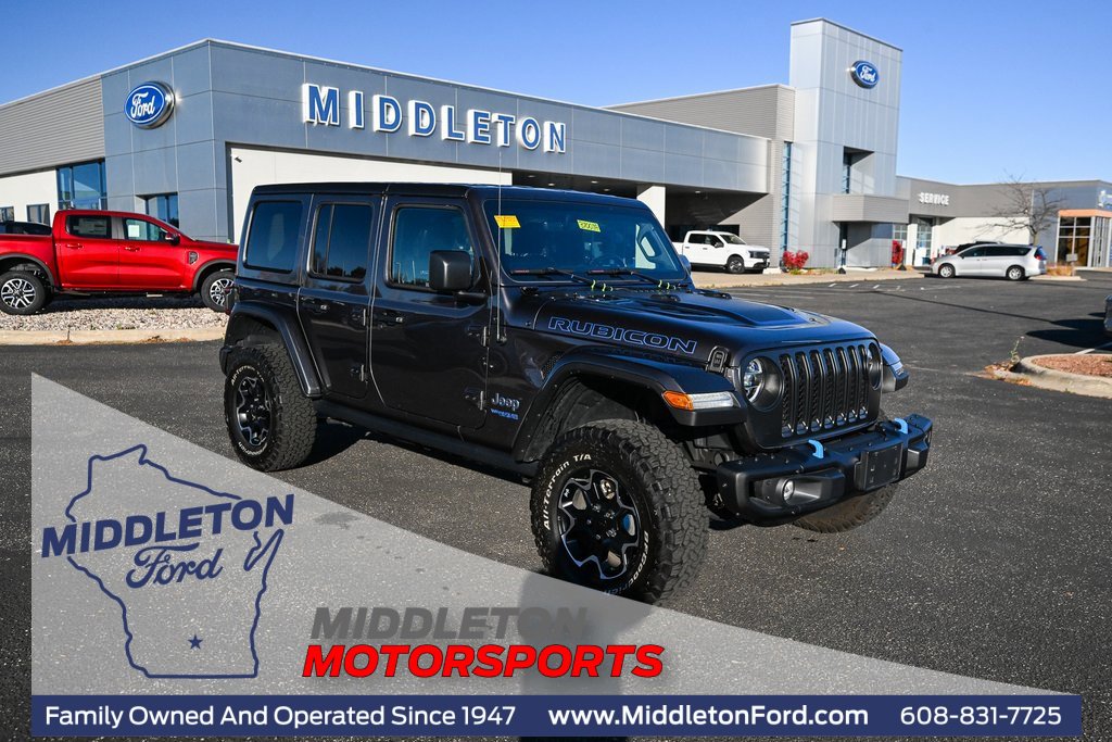 Used 2021 Jeep Wrangler Unlimited Rubicon 4xe w/ Steel Bumper Group