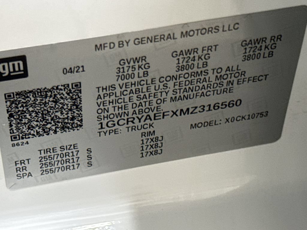 Used 2021 Chevrolet Silverado 1500 W/T w/ WT Value Package AWD/4WD image 27