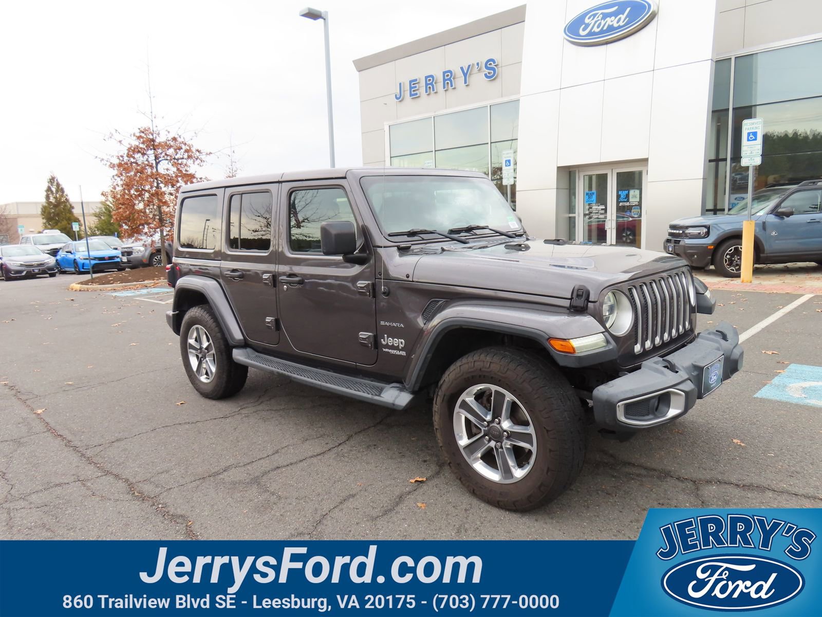 Used 2018 Jeep Wrangler Unlimited Sahara w/ LED Lighting Group image 1