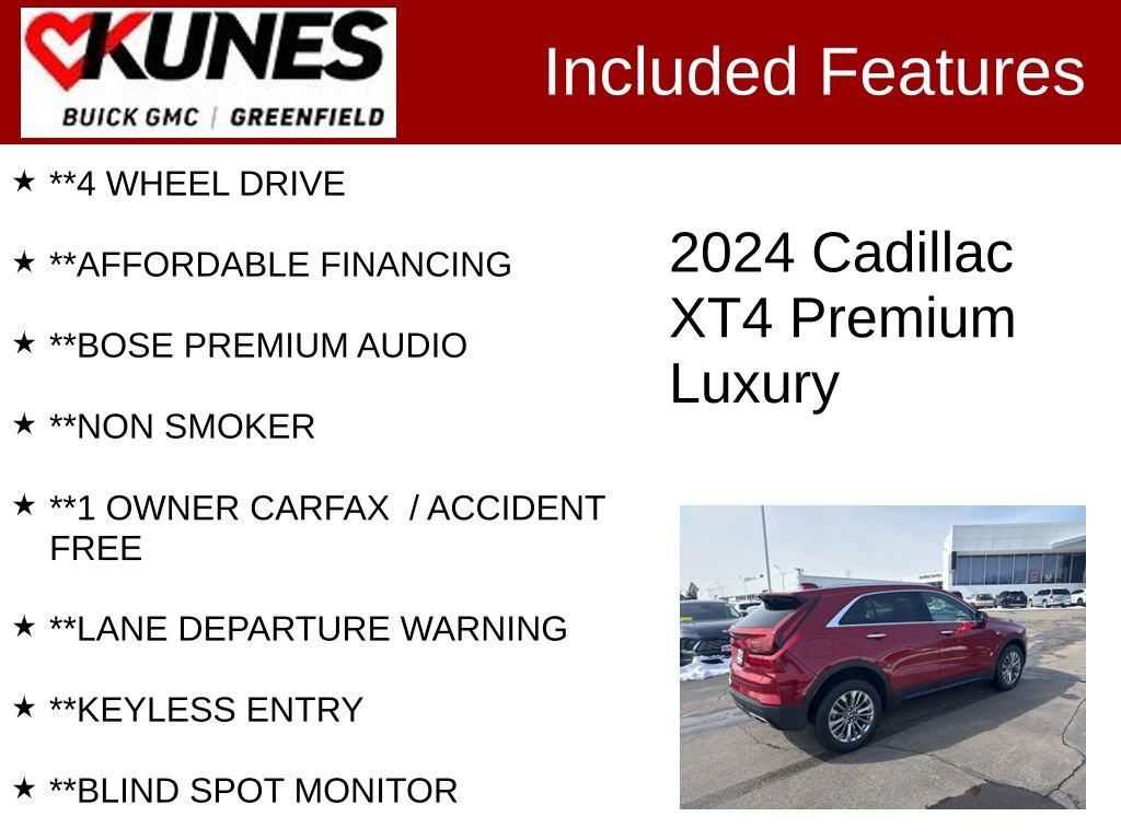 Used 2024 Cadillac XT4 Premium Luxury image 3