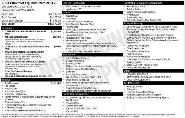 Certified 2023 Chevrolet Equinox Premier AWD/4WD image 40