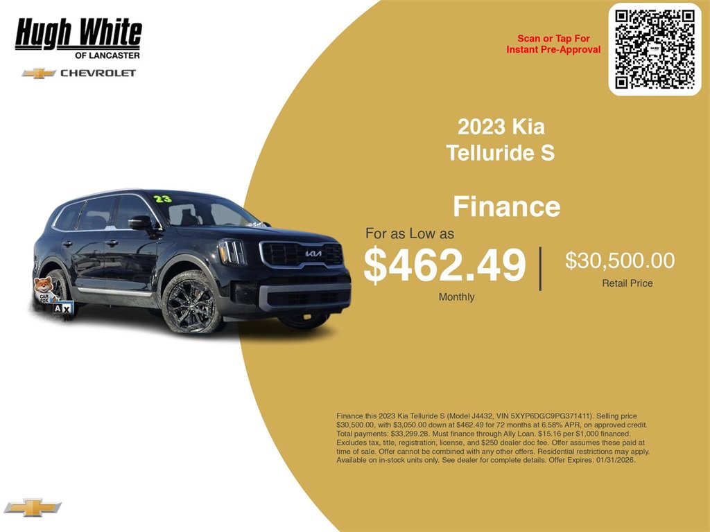 Used 2023 Kia Telluride S w/ S Sunroof Package image 3