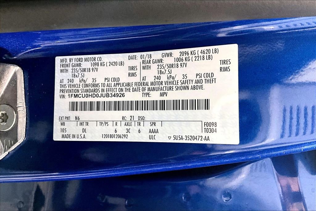 Used 2018 Ford Escape SEL image 32