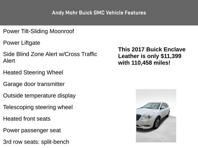 Used 2017 Buick Enclave Leather FWD image 8