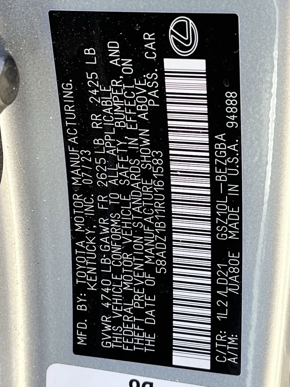 Used 2024 Lexus ES 350 w/ Premium Package FWD image 30