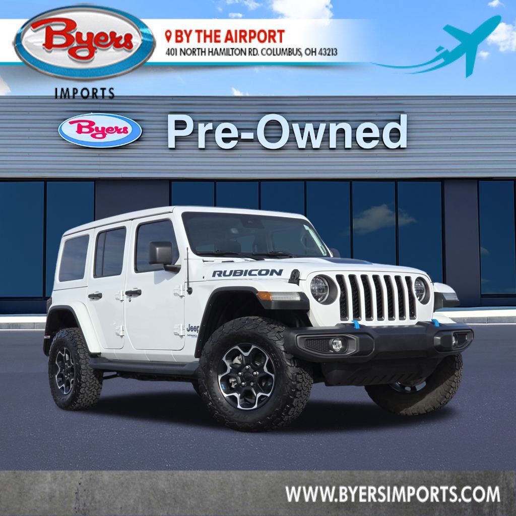 Used 2022 Jeep Wrangler Unlimited Rubicon 4xe w/ Cold Weather Group image 1