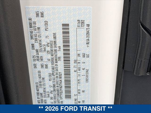 New 2026 Ford Transit 150 Low Roof AWD image 20