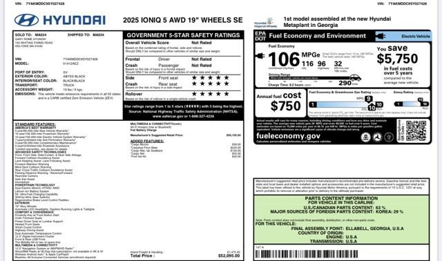 Used 2025 Hyundai Ioniq 5 SE image 14