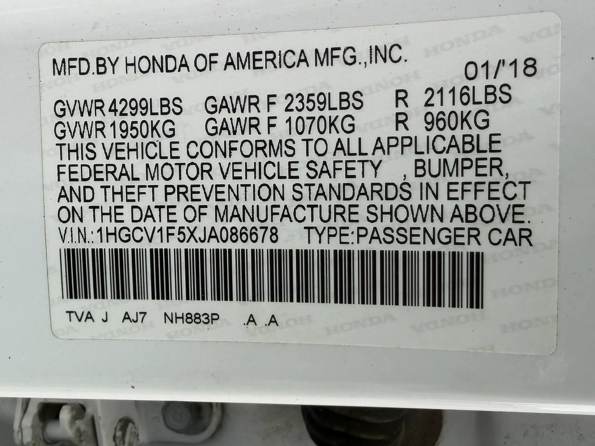 Used 2018 Honda Accord EX-L image 59